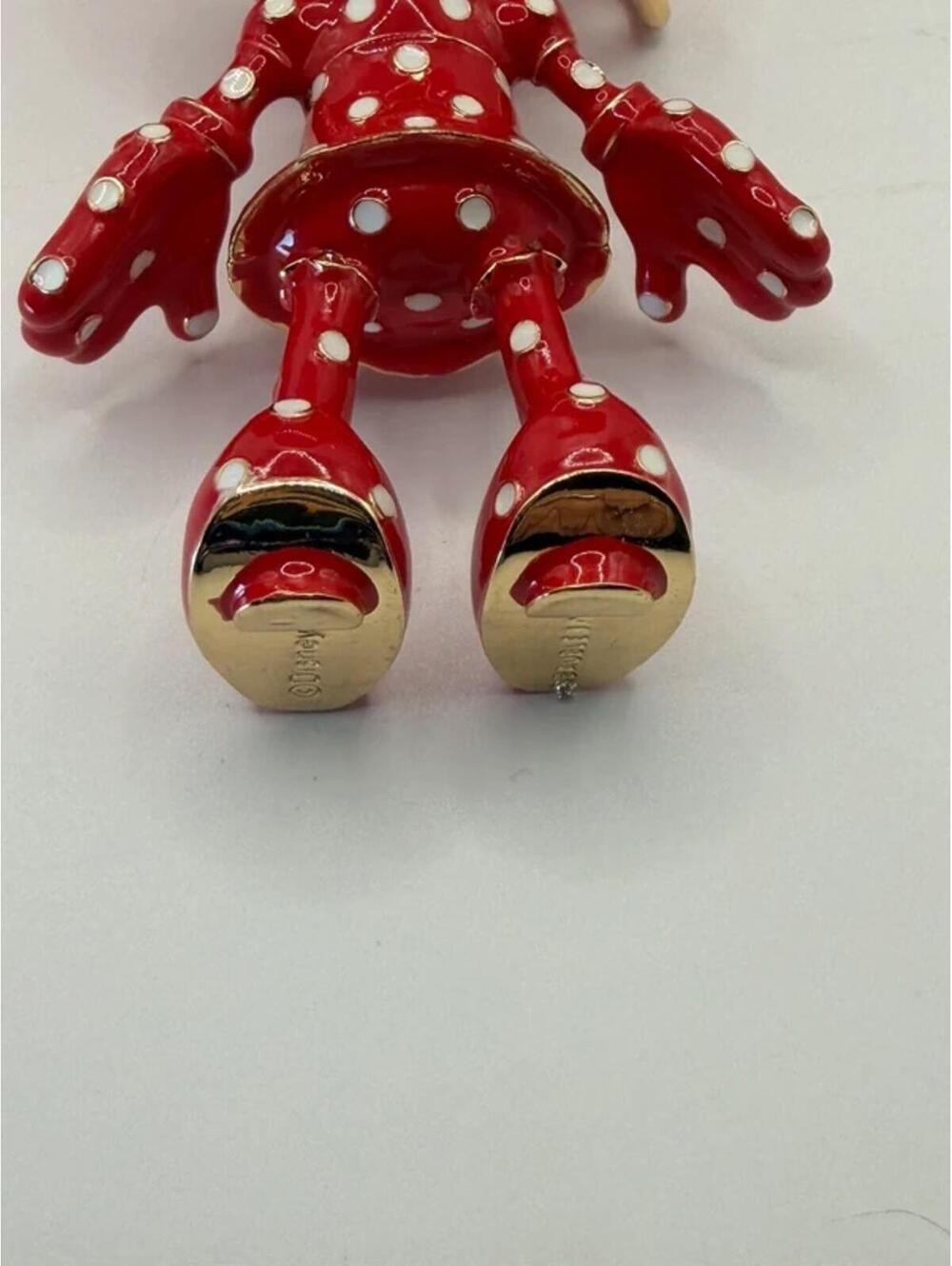 BaubleBar Minnie Mouse Red Polka Dot Bag Charm Keychain NIB - Picture 9 of 10
